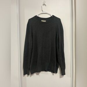 Everlane Sweater Mens L‎ Large Gray Organic Cotton Coolmax Blend Crew Pullover